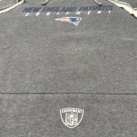 Vtg. New Englkand Patriots Gray Pullover Bill Belichick Hoodie - Reebok - Picture 7 of 10